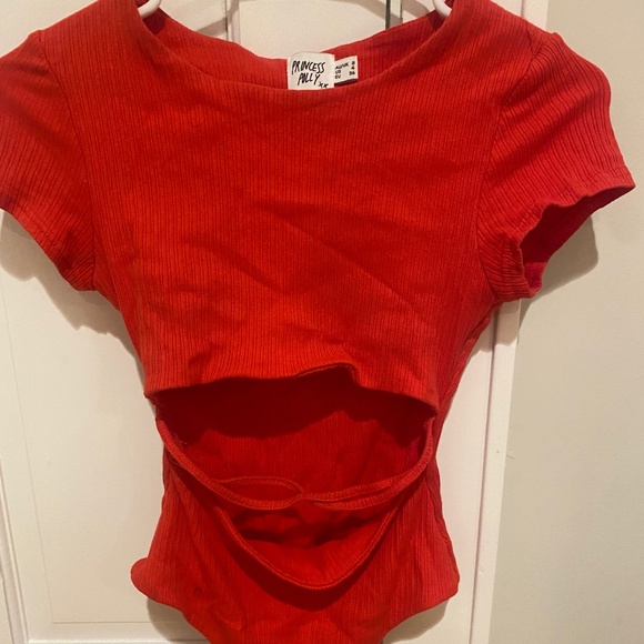 Red body suit - Picture 3 of 9